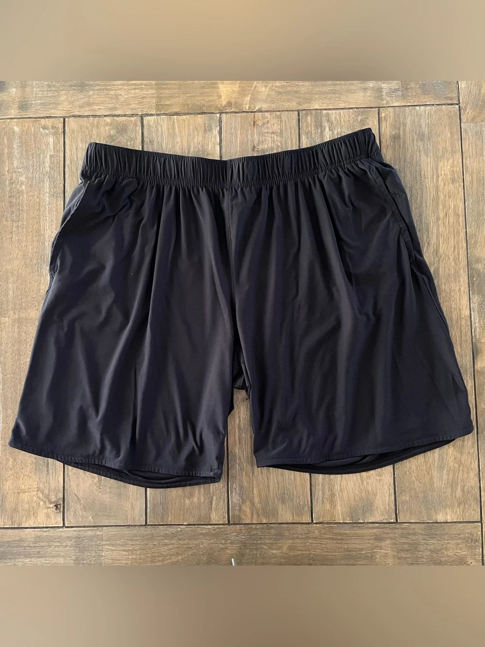 Men's Black Athletic Shorts - Lightweight Performance size XL